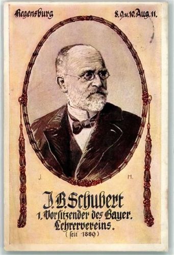 Regensburg Portrait J. B. Schubert 1. Vorsitzender d. Bayer. Lehrervereins Aug. 1911