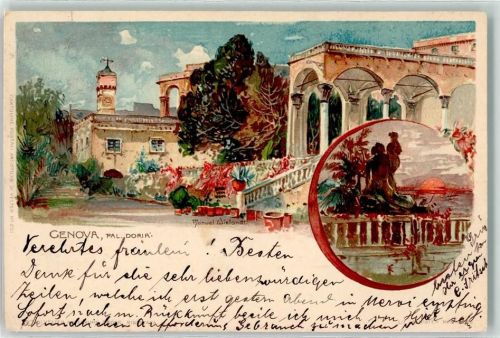 Genova 1900 Velten Verlag Nr. 201 Palast Doria AK