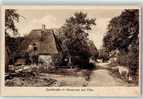 Oevenum Dorfstraße auf Föhr