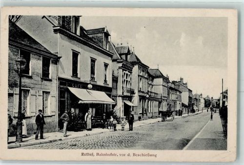 Rethel 1916 Bahnhofstraße AK