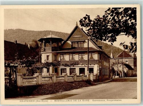 Chatenois 1929 Hostellerie de la Gare AK