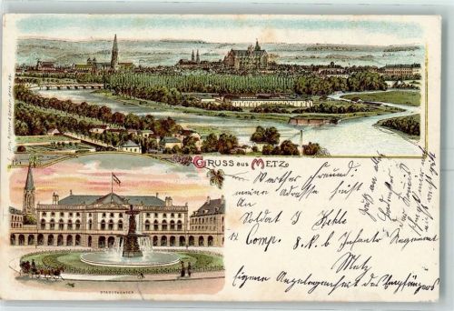 Metz 1900 Gruss aus Theater AK