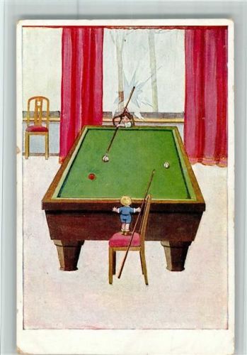 Kinder spielen Billard AK