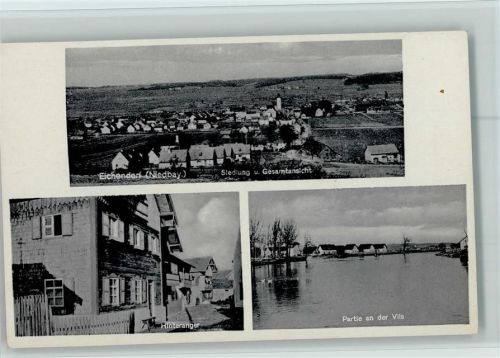 Eichendorf Siedlung Gesamtansicht Hinteranger Partie an der Vils 3-Bild-Aufnahme