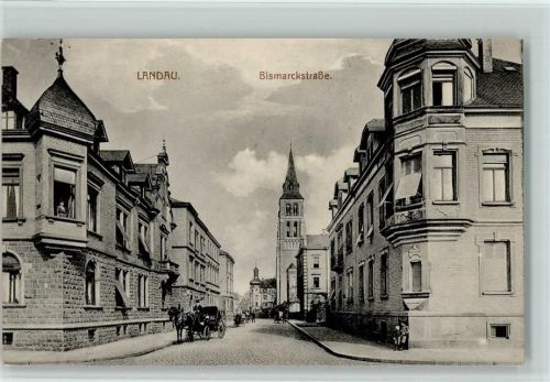 Landau Bismarckstraße Pferdekutsche