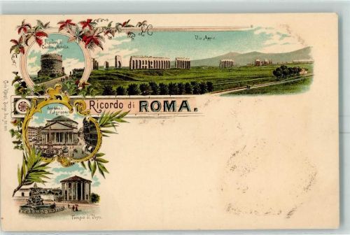 Roma Via Appia Sepotero di Cecilia Metalla Pantheon d'Agrippa Tempio di Vesta
