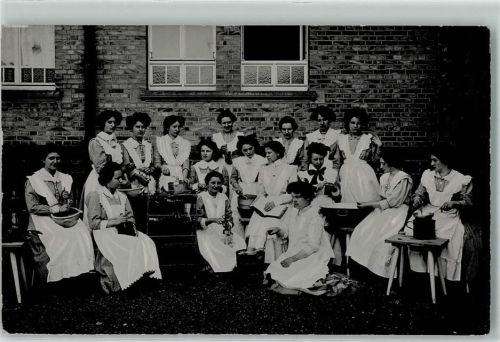 Landau 1910 Frauen Hauswirtschaft Schüssel Butterfass Kochstelle Buch
