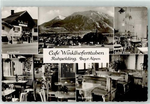 Ruhpolding Cafe Winklhoferstuben Außenfront Bauernstüberl