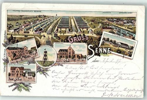Senne 1897 Truppenübungsplatz Sennehotel Offizier-Kasino Walterturm Hotel Dautzenberg