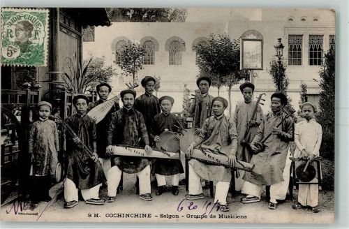Saigon Cochinchine Groupe de Musiciens