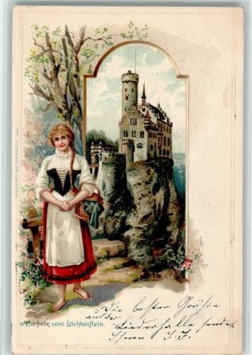 Lichtenstein 1901 Bärbele von Lichtenstein Schloss Passepartout