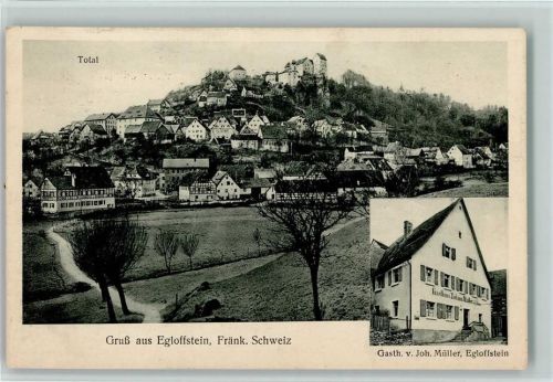 91349 W8551 Egloffstein 1911 - Gasthof v. Joh. Müller AK