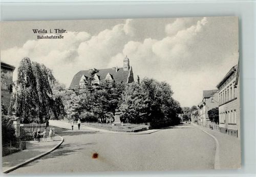Weida 1912 Bahnhofstraße AK