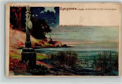 Schildhorn 1901 Schildhorn Sagen Luna AK Nr. 75 AK