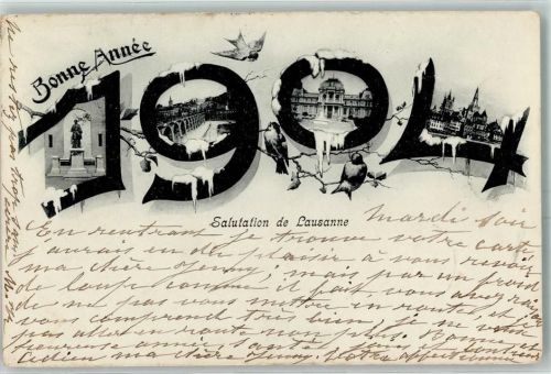 Lausanne Neujahr 1904