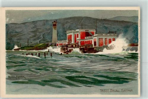 Trieste / Triest / Trst 1898 Künstlerkarte Nr. 1120 Bagno Fontana sign. Raoul Frank