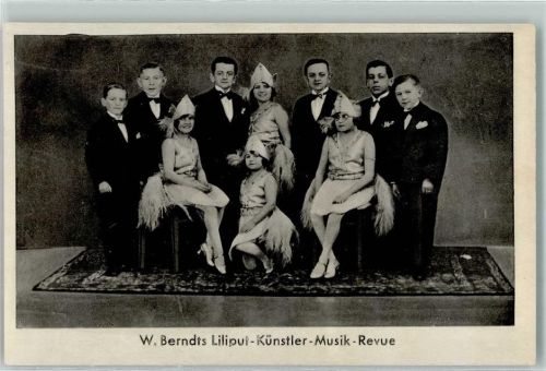 W. Berndts Liliput Künstler-Musik- Revue AK Verlag Gebr. Böttger 199 a
