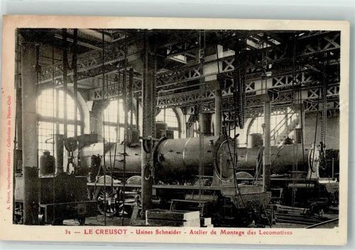 Le Creusot Fabrik Schneider Atelier de Montage des Locomotives
