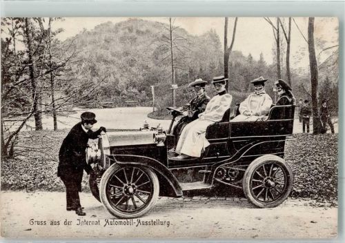 Berlin Mitte 1911 Automobil mit Drehkurbel AK
