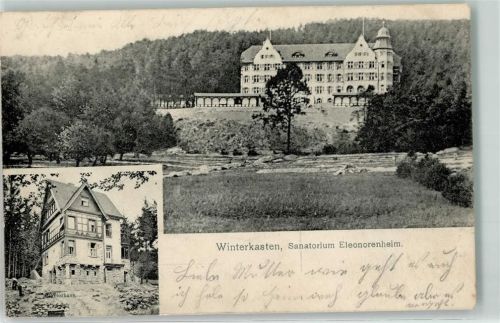 Winterkasten 1907 Sanatorium Eleonorenheim Doktorhaus