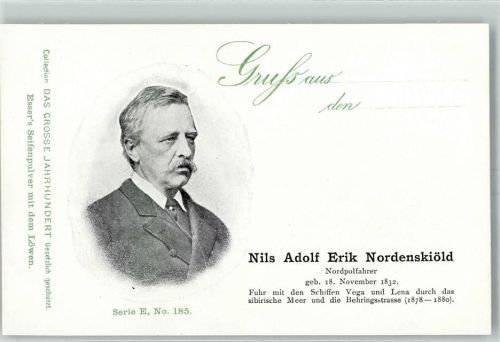 1900 Erik Nordenskiöld - Das Grosse Jahrhundert Serie E Nr. 185 AK