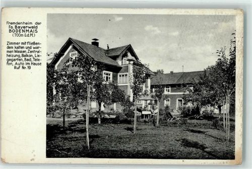 Bodenmais Fremdenheim der Fa. Bayerwald Garten Obstbäume