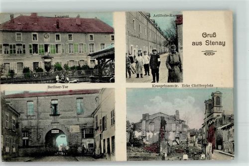 Stenay Lazarett Artillerie-Kaserne Berliner Tor Kronprinzenstr. Ecke Cäcilienplatz