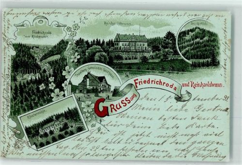 Friedrichroda 1899 Klostermühle Der Gottlob Inselsberg Reinhardsbrunn