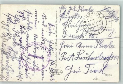 Crailsheim Flugplatzkommando A 9/VII Crailsheim 15.5.1943