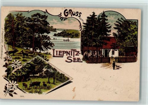 Liepnitzsee 1900 Gruss aus - Forsthaus , Liepnitzsee AK