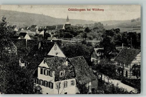 Gültlingen 1918 Teilansicht AK