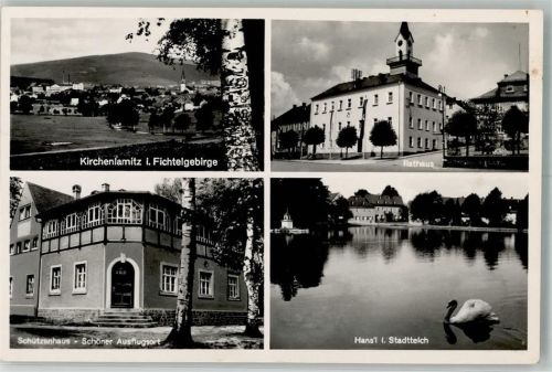 Kirchenlamitz Rathaus Schwan Hans`l i. Stadtteich Schützenhaus