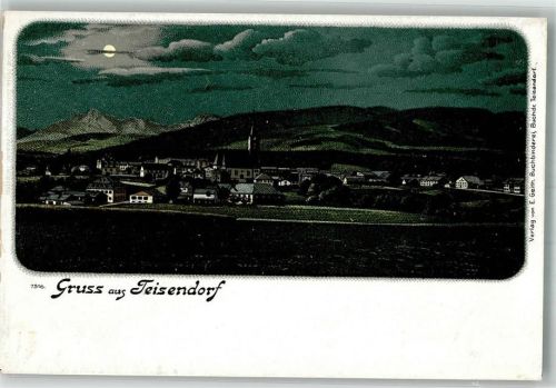 Teisendorf Lithographie Mondschein