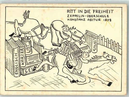 Konstanz 1939 Ritt in die Freiheit Zeppelin Oberschule Bücher Pferde
