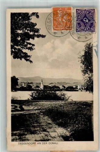 Deggendorf 1923 Briefmarke Bildseite Inflationsmarken