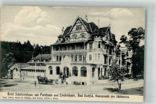 Bad Sachsa Hotel Schützenhaus mit Parkhaus und Lindenhaus Kutsche