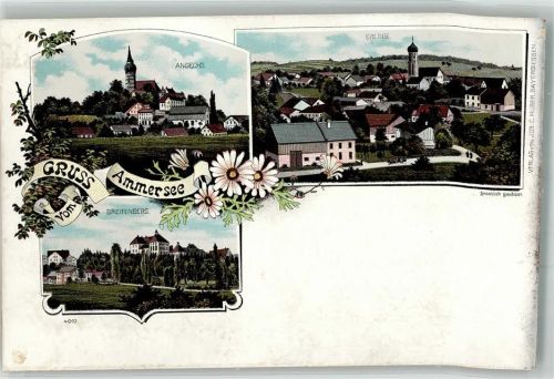 Andechs Lithographie Ammersee Erling Greifenberg