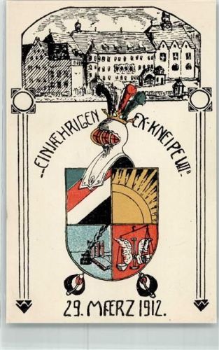 1912 Einjährigen Ex-Kneipe Jugendstil