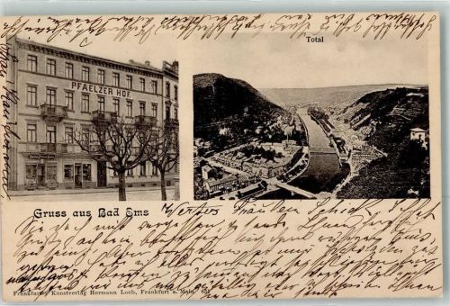 Bad Ems 1903 Hotel Pfälzer Hof