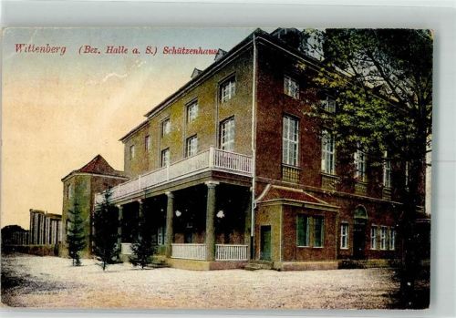 Lutherstadt Wittenberg 1918 Gasthaus Schützenhaus Deutsche Feldpost