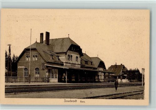 Sourbrodt 1925 Edition Delputz Nr. 195 - Gare , gute Erhaltung AK