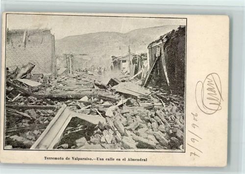 1906 Terremonento de Valparaiso - Une calle en el Almendral