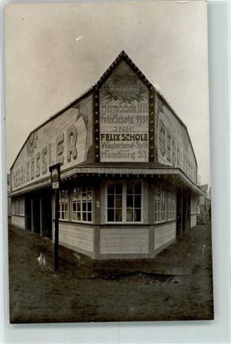 Westerland Hamburger Dom Gebr. Kessler Felix Scholz Ort handschriftlich