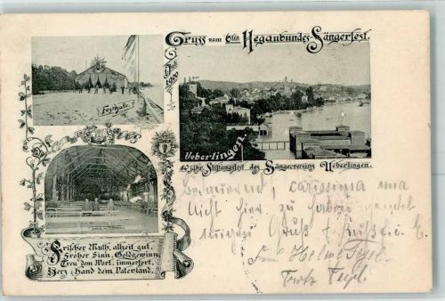 Überlingen 1900 Hegaubundes-Sängerfest Festhalle