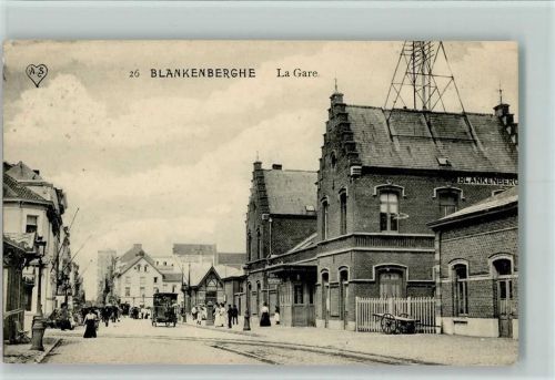 Blankenberghe 1911 La Gare - Bahnhof AK