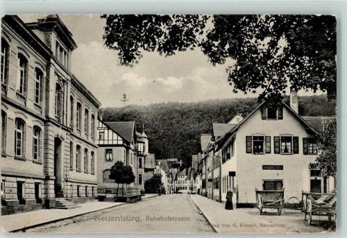Neuenbürg 1908 Bahnhofstraße