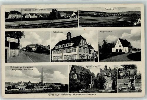 Mainleus Schulhaus Leichenhaus Kulmbacher Spinnerei Werk Mainleus Spinnstube