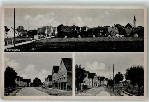 Wallersdorf Hauptstraße Bachstraße Kirche St. Johann