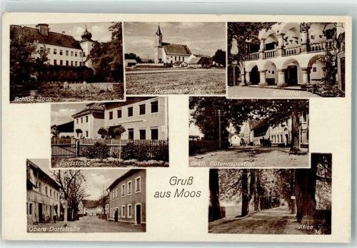 Moos Schloss Moos Schlosshof Dorfstraße Allee Kurzenisarhofen Gräfl. Güterinspektion