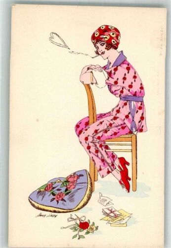 Verlag A. Noyer Serie 14 En Pyjama Art Deco